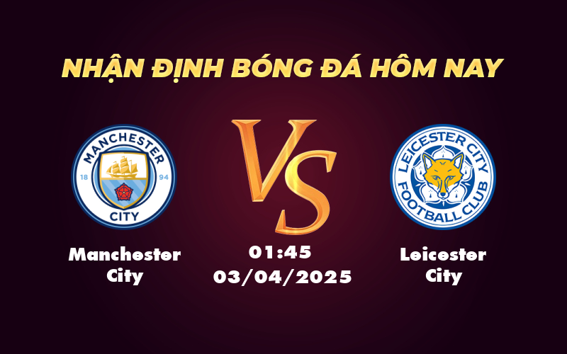 manchester city leicester city 03 04 ngoai hang anh